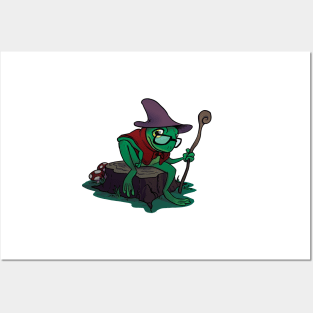 Frog Wizard Posters and Art